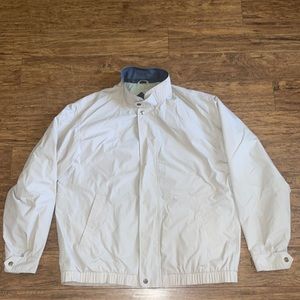 Vintage 90s Charles Klein L Beige Jacket Lightweight Mens Bomber Rain Coat